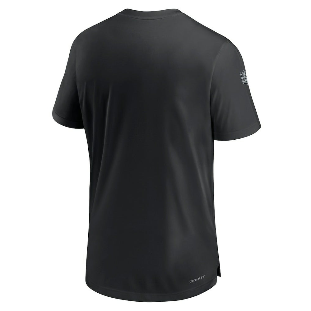 Las Vegas Raiders Sideline Coach Performance T-Shirt Black