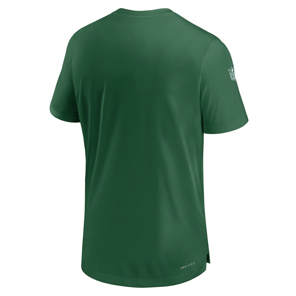New York Jets Sideline Coach Performance T-Shirt Green