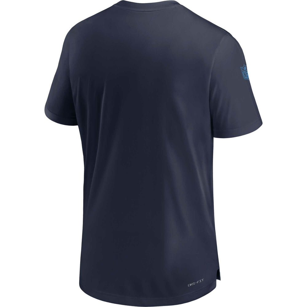 Tennessee Titans Sideline Coach Performance T-Shirt Navy