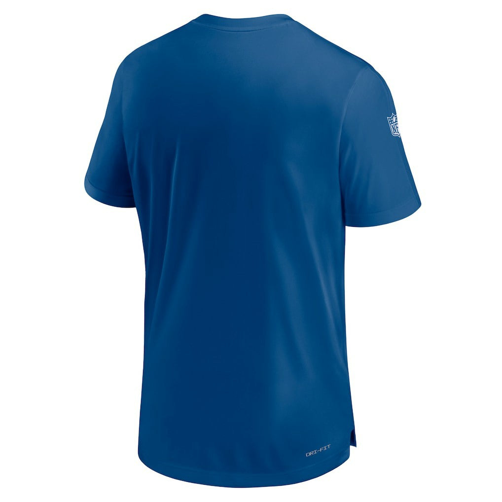 Indianapolis Colts Sideline Coach Performance T-Shirt Royal