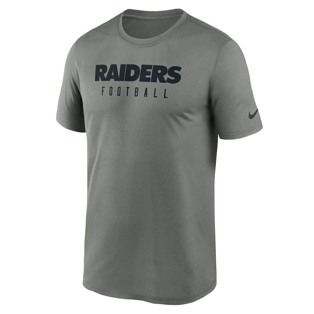 Las Vegas Raiders Sideline Legend Performance T-Shirt Heather Gray