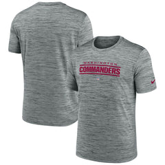Washington Commanders Velocity Performance T-Shirt Gray