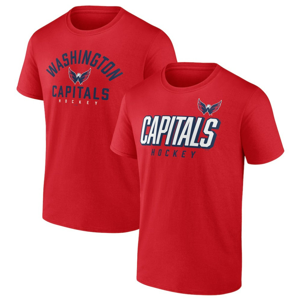 NHL Washington Capitals Fanatics Wordmark Two-Pack T-Shirt Set - Red