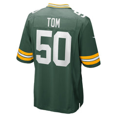 Zach Tom Green Bay Packers Game Player Jersey Green