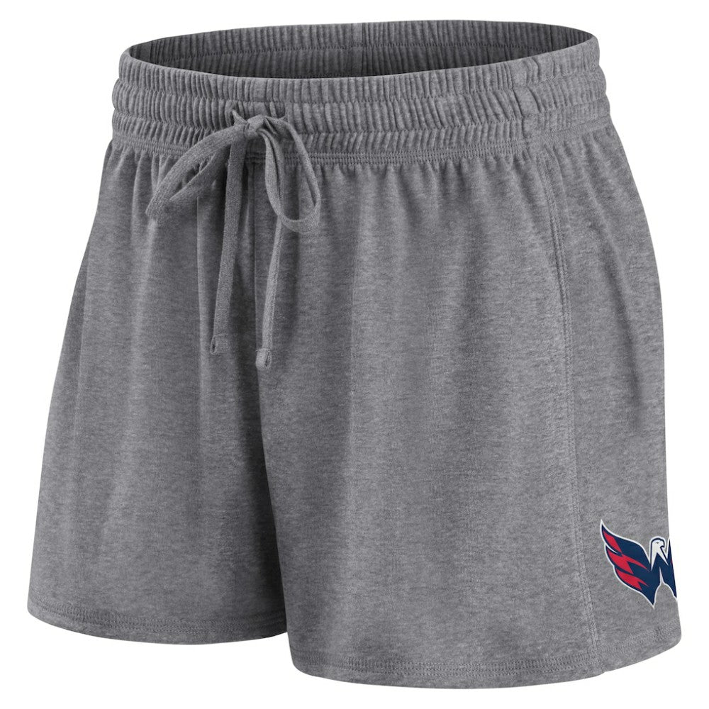 NHL Washington Capitals Fanatics Women's Script T-Shirt & Shorts Set - Red/Heather Gray