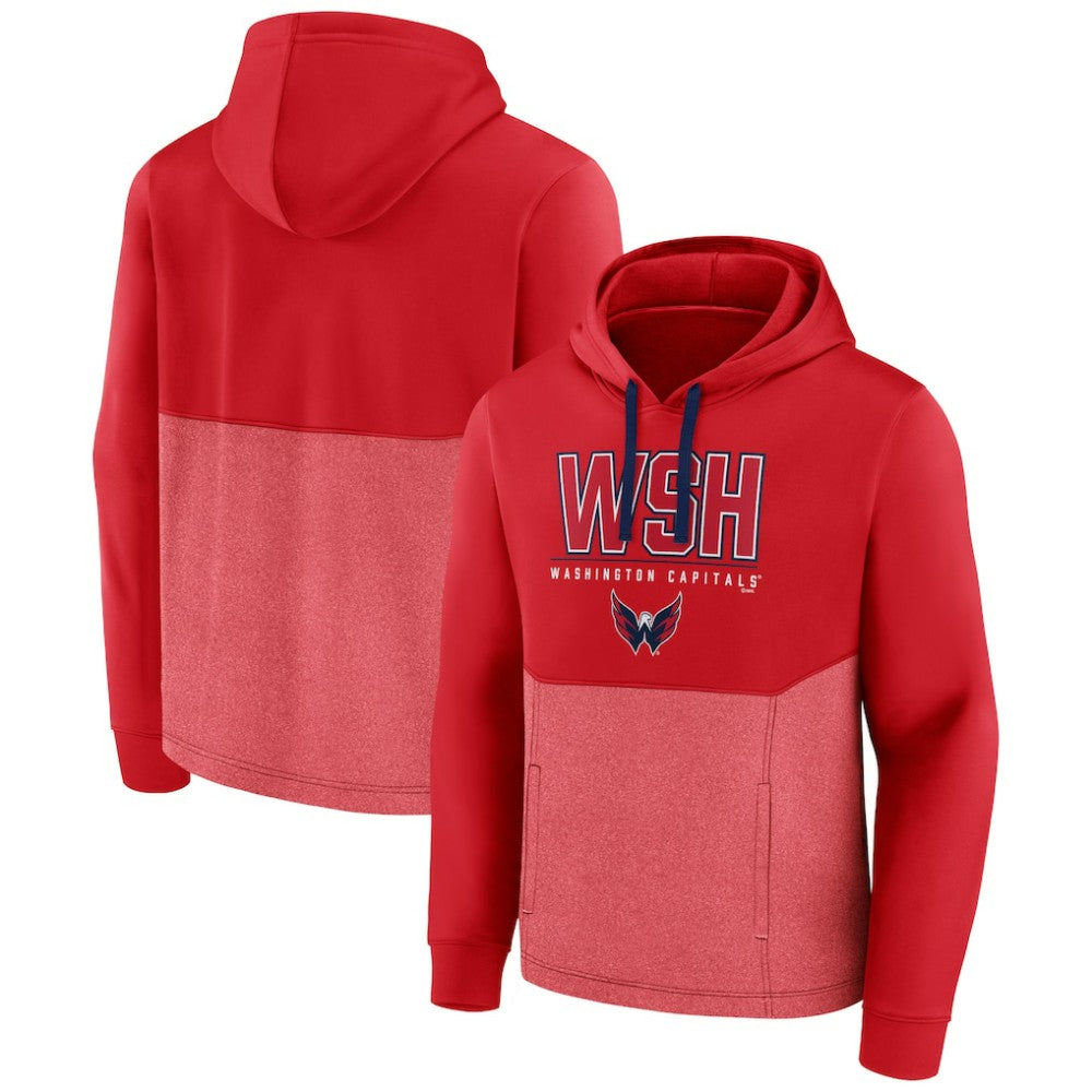 NHL Washington Capitals Fanatics Successful Tri-Blend Pullover Hoodie - Red
