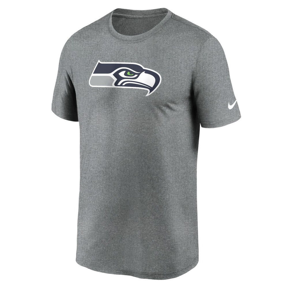 Seattle Seahawks Primetime Legend Logo Performance T-Shirt Heather Charcoal