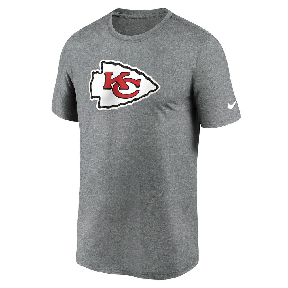 Kansas City Chiefs Primetime Legend Logo Performance T-Shirt Heather Charcoal