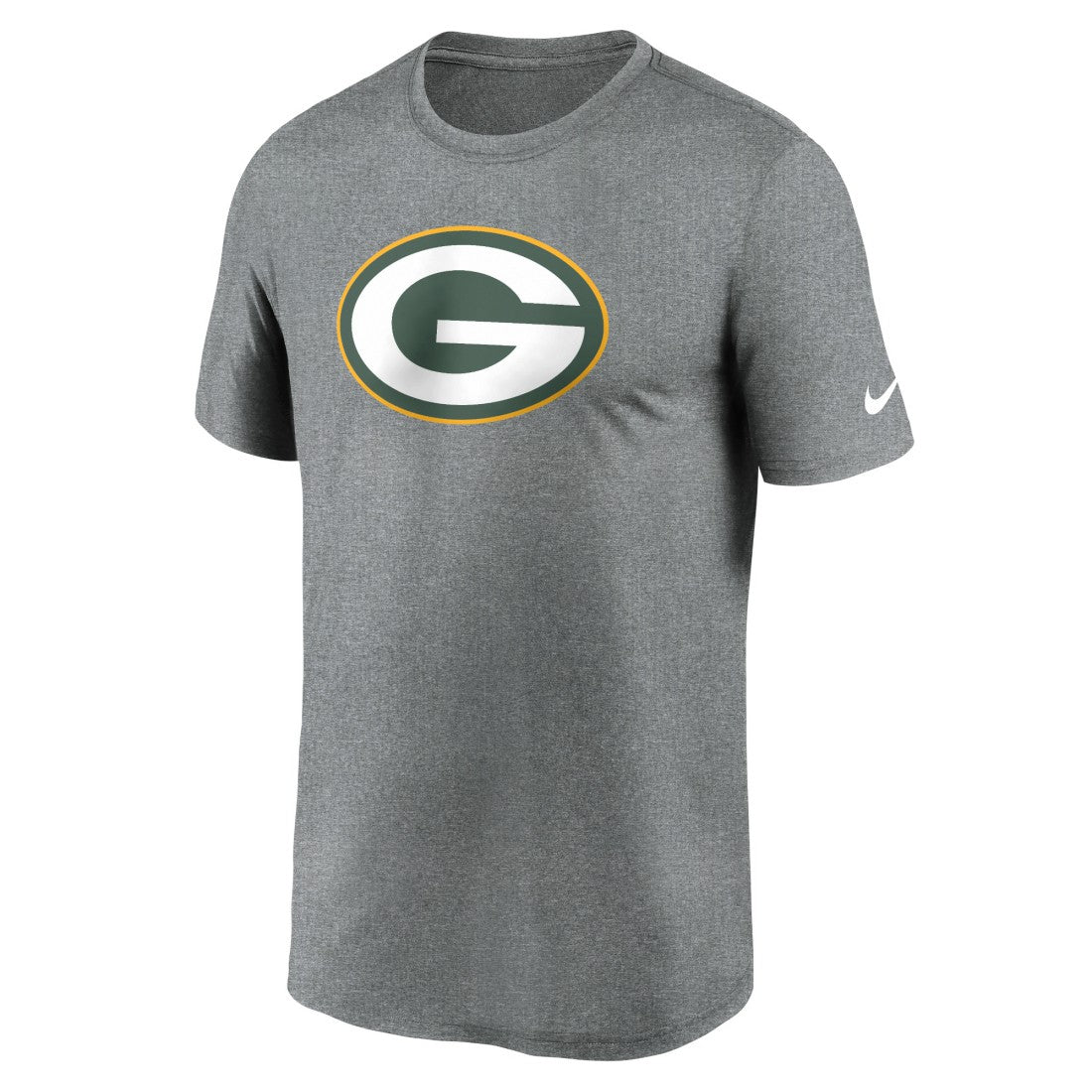 Green Bay Packers Primetime Legend Logo Performance T-Shirt Heather Charcoal