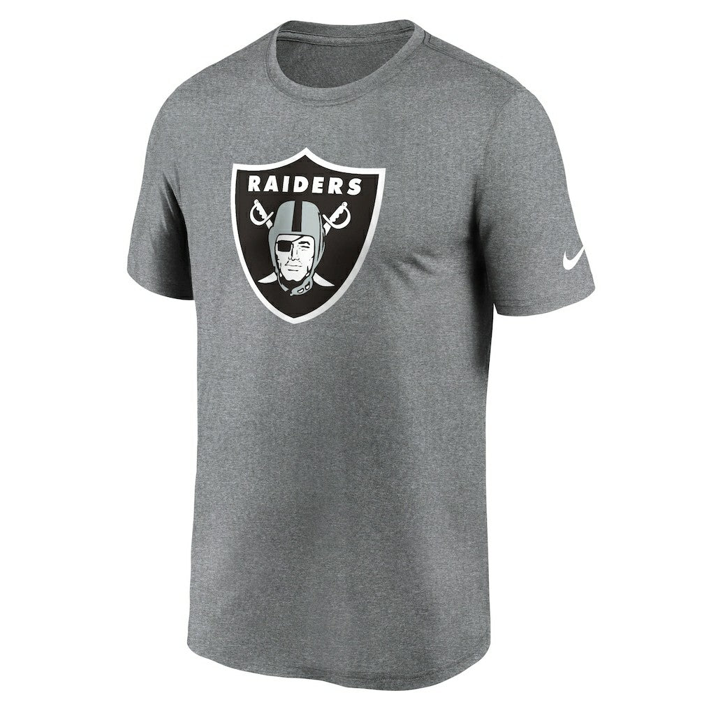 Las Vegas Raiders Primetime Legend Logo Performance T-Shirt Heather Charcoal
