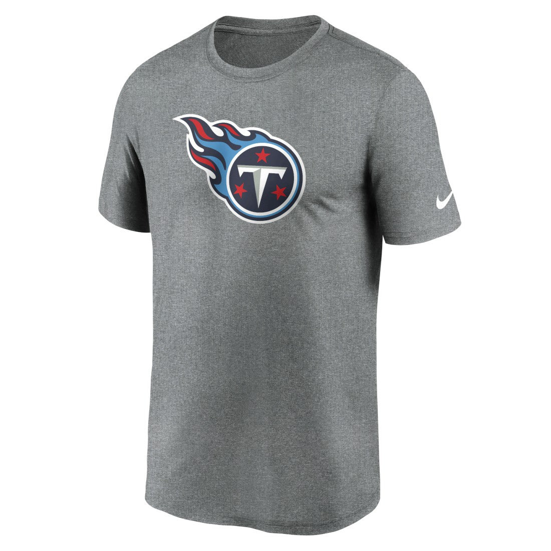 Tennessee Titans Primetime Legend Logo Performance T-Shirt Heather Charcoal