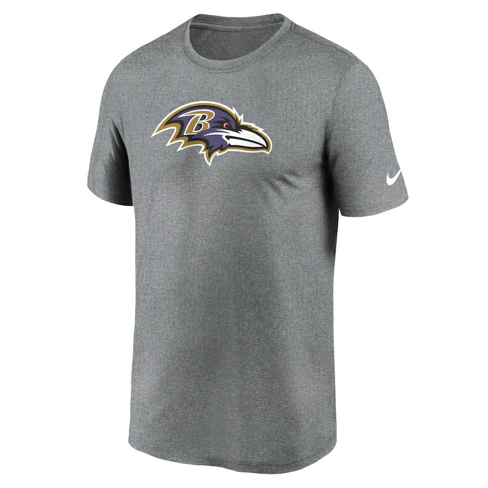 Baltimore Ravens Primetime Legend Logo Performance T-Shirt Heather Charcoal