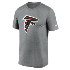 Atlanta Falcons Primetime Legend Logo Performance T-Shirt Heather Charcoal