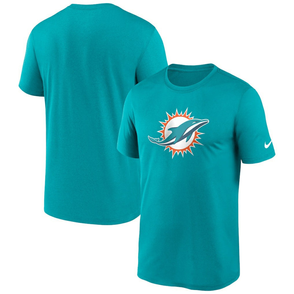 Miami Dolphins Primetime Legend Logo Performance T-Shirt Aqua