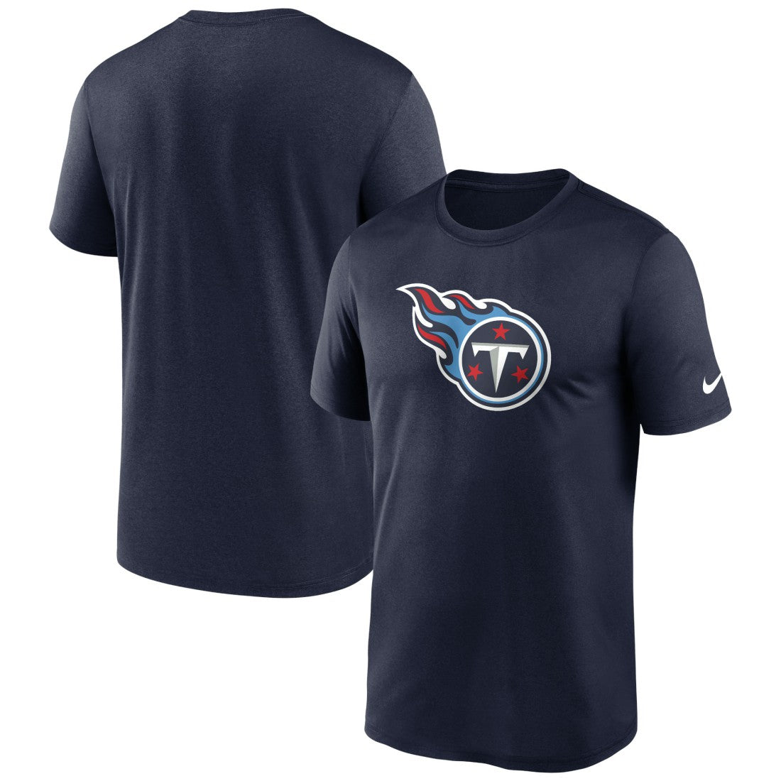 Tennessee Titans Primetime Legend Logo Performance T-Shirt Navy