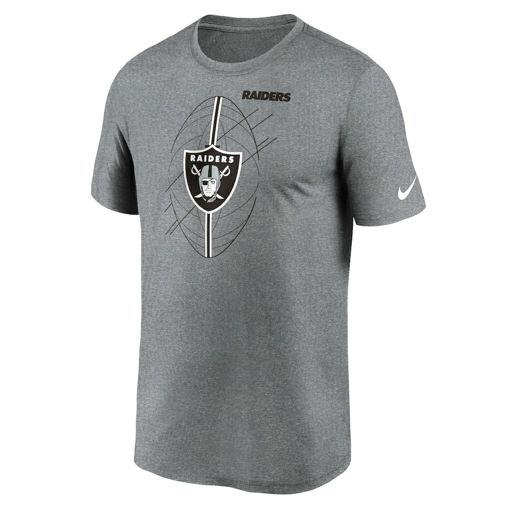 Las Vegas Raiders Legend Icon Performance T-Shirt Heather Charcoal