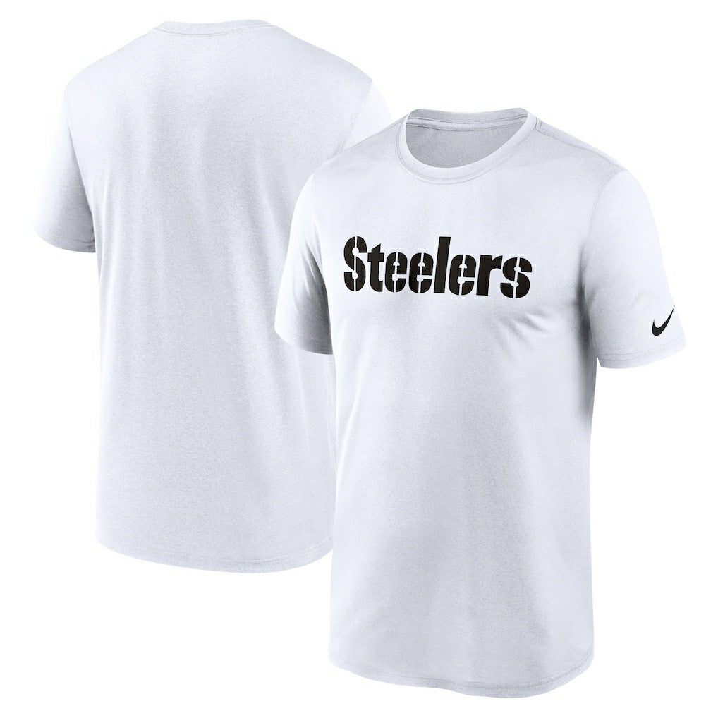 Pittsburgh Steelers Legend Wordmark Performance T-Shirt White