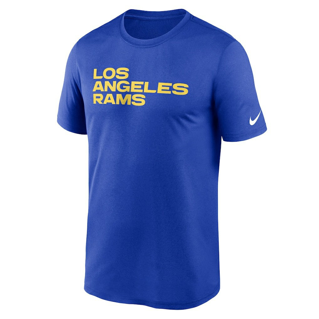 Los Angeles Rams Legend Wordmark Performance T-Shirt Royal