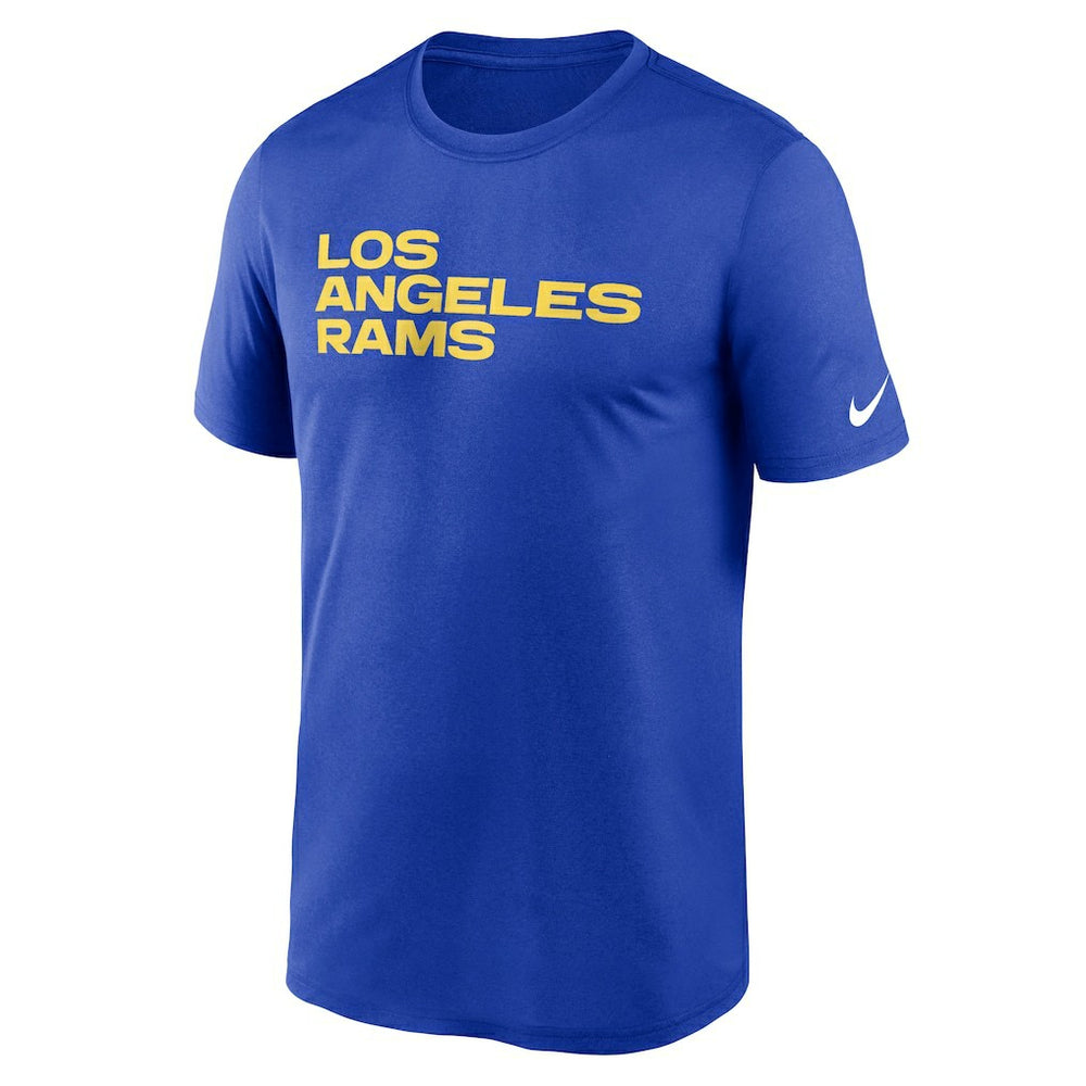 Los Angeles Rams Legend Wordmark Performance T-Shirt Royal
