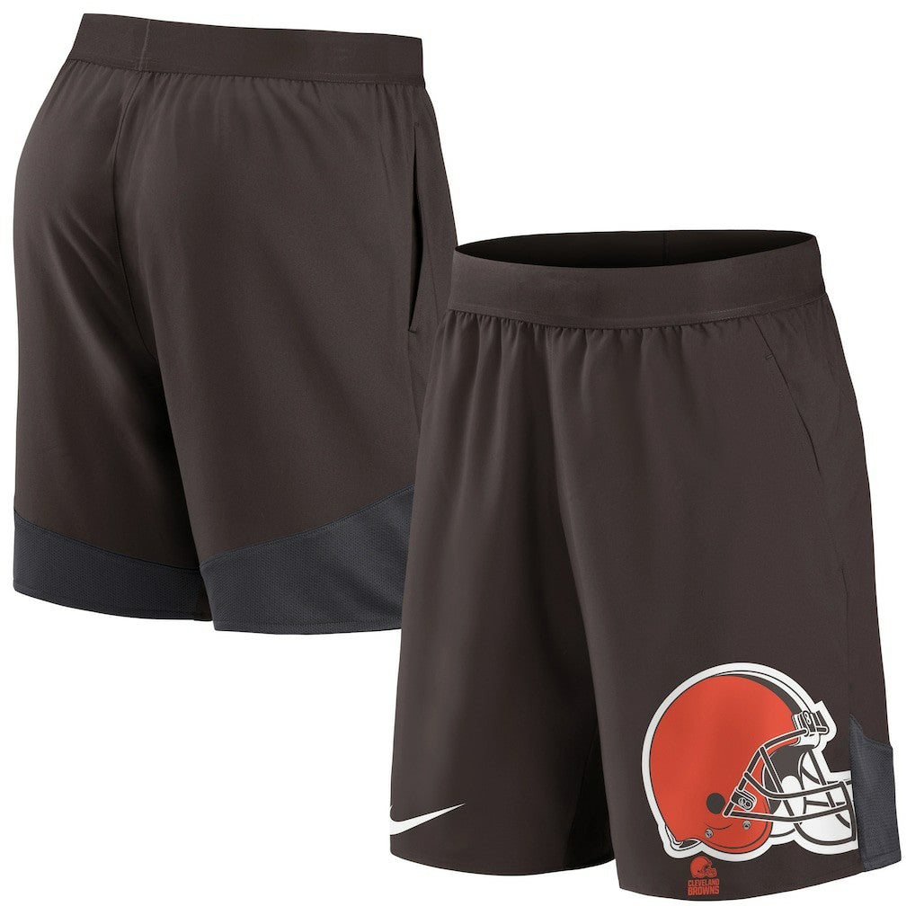 Cleveland Browns Stretch Performance Shorts Brown