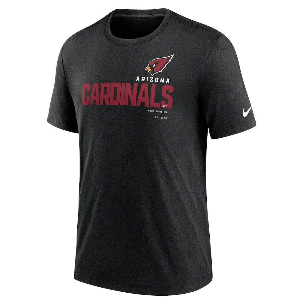 Arizona Cardinals Team Tri-Blend T-Shirt Heather Black