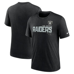 Las Vegas Raiders Team Tri-Blend T-Shirt Heather Black