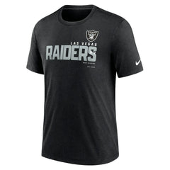 Las Vegas Raiders Team Tri-Blend T-Shirt Heather Black
