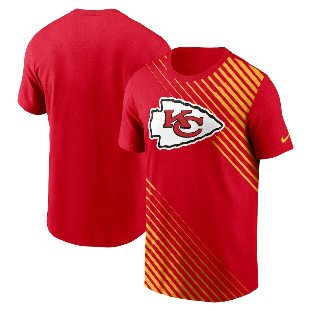 Kansas City Chiefs Yard Line Fashion Asbury T-Shirt Red