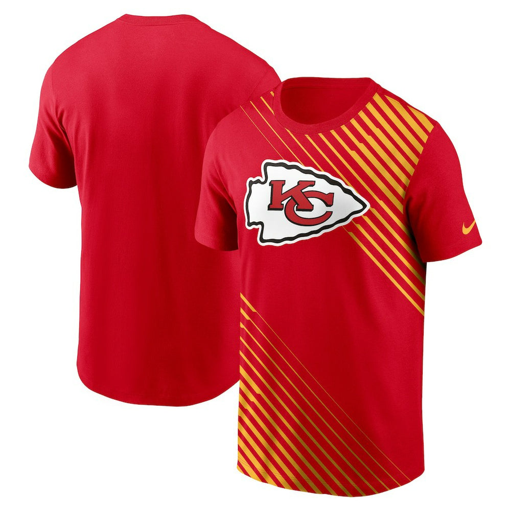 Kansas City Chiefs Yard Line Fashion Asbury T-Shirt Red