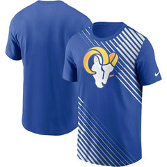 Los Angeles Rams Yard Line Fashion Asbury T-Shirt Royal