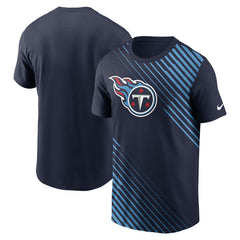 Tennessee Titans Yard Line Fashion Asbury T-Shirt Navy