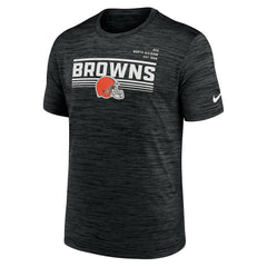 Cleveland Browns Yardline Velocity Performance T-Shirt Anthracite