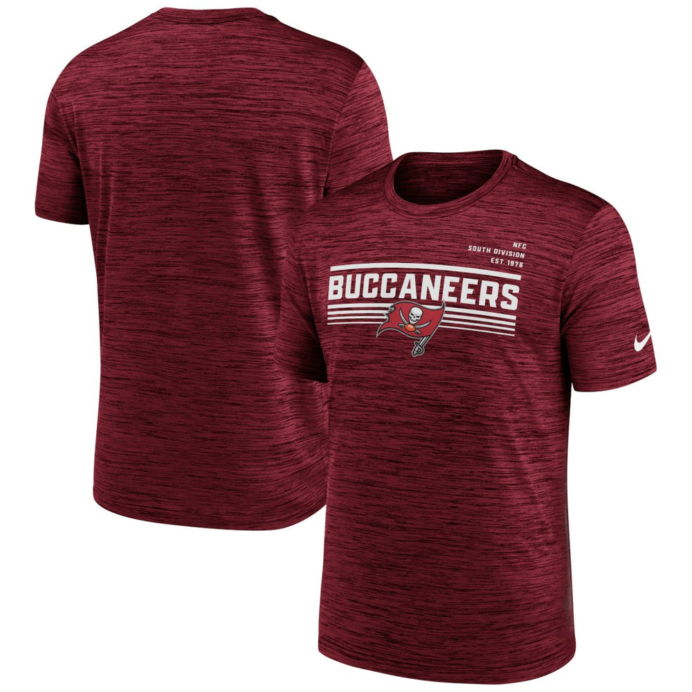Tampa Bay Buccaneers Yardline Velocity Performance T-Shirt Red