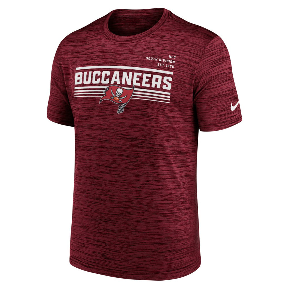 Tampa Bay Buccaneers Yardline Velocity Performance T-Shirt Red