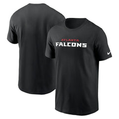 Atlanta Falcons Team Wordmark Essential T-Shirt Black