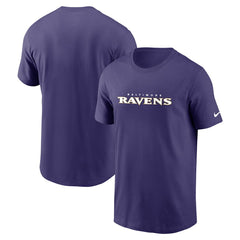 Baltimore Ravens Team Wordmark Essential T-Shirt Purple