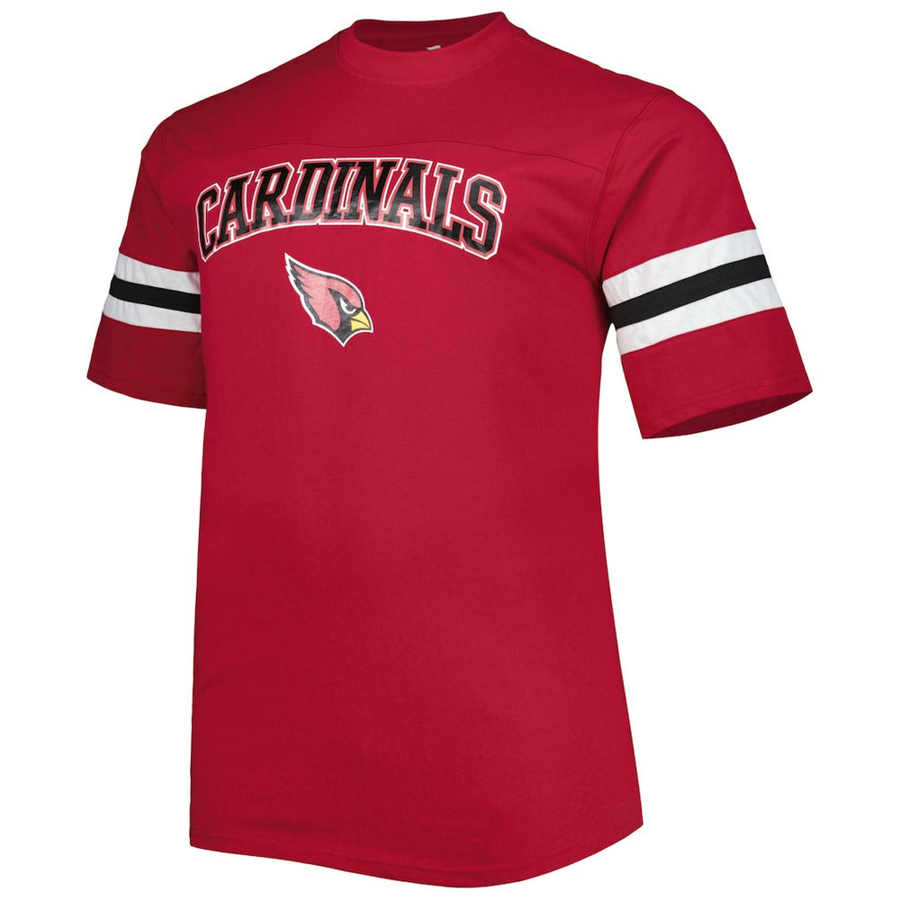 Arizona Cardinals Big & Tall Arm Stripe T-Shirt Cardinal