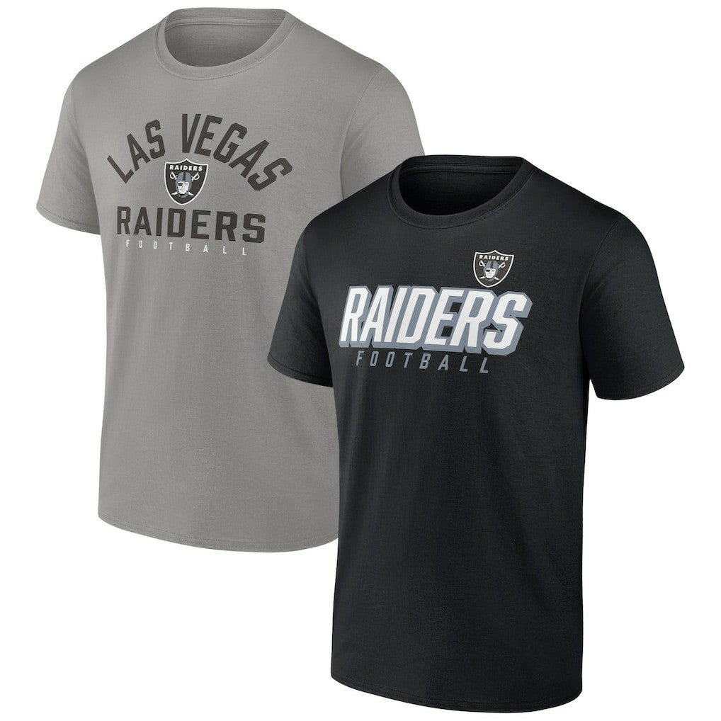 Las Vegas Raiders Player Pack T-Shirt Combo Set Black/Silver