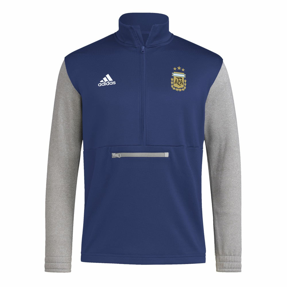 Argentina National Team Crest Long Sleeve Half-Zip Top Navy sale