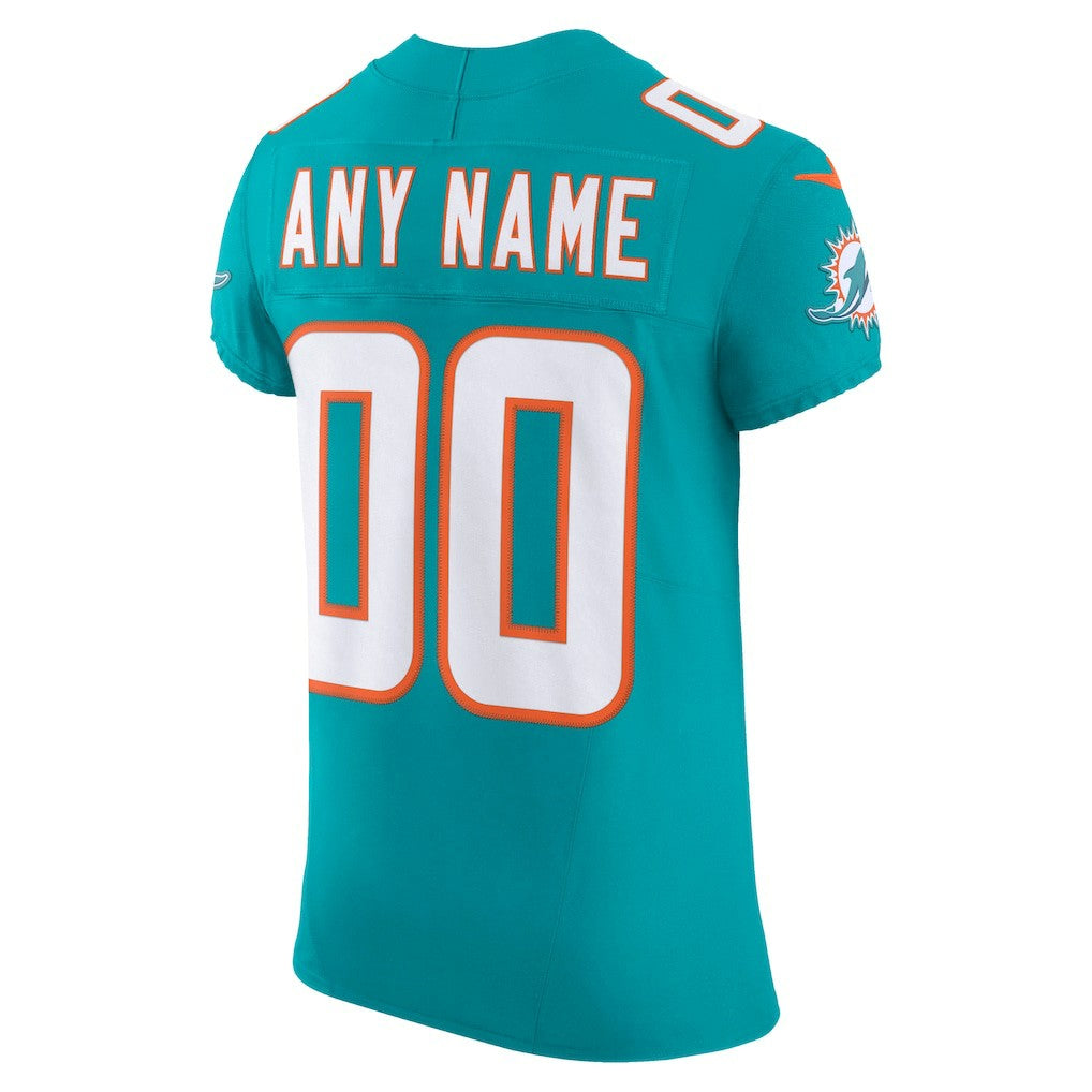 Miami Dolphins Vapor F.U.S.E. Elite Custom Jersey Aqua