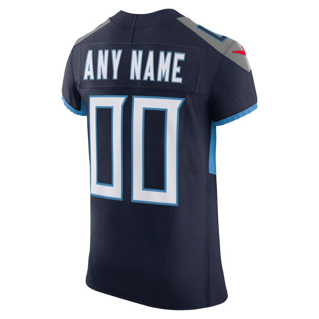Tennessee Titans Vapor F.U.S.E. Elite Custom Jersey Navy