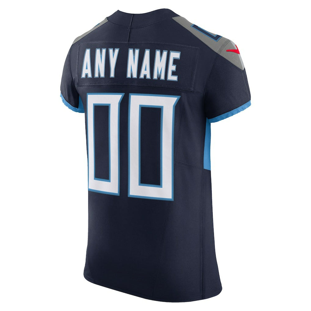 Tennessee Titans Vapor F.U.S.E. Elite Custom Jersey Navy
