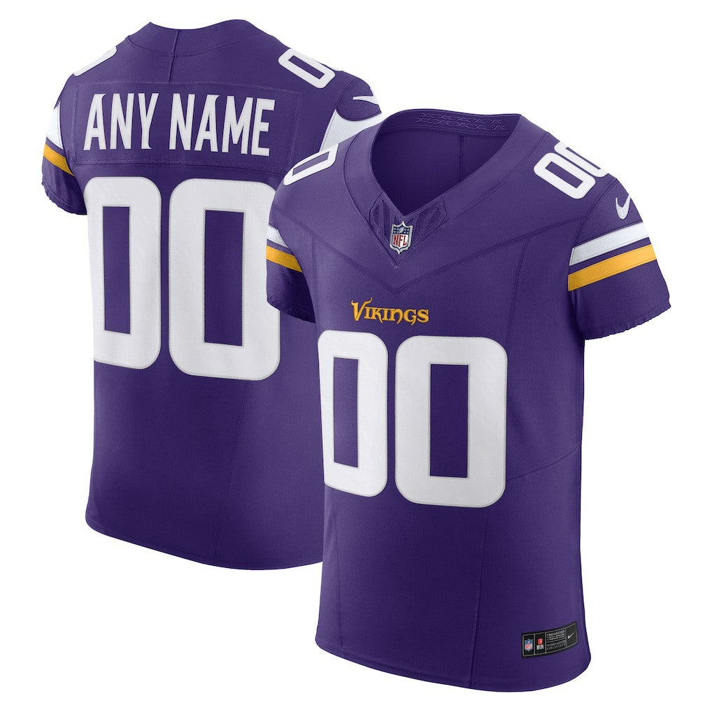 NFL Minnesota Vikings Vapor F.U.S.E. Elite Custom Jersey - Purple