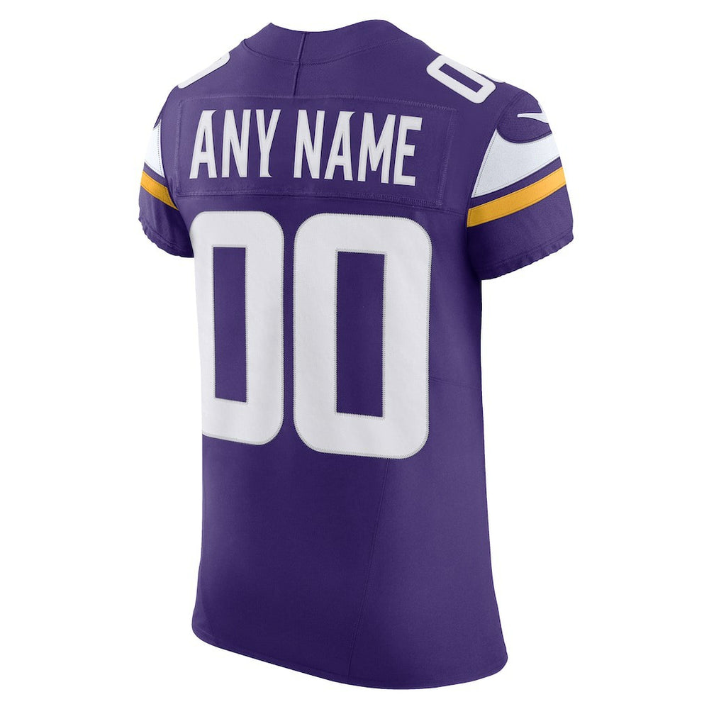NFL Minnesota Vikings Vapor F.U.S.E. Elite Custom Jersey - Purple