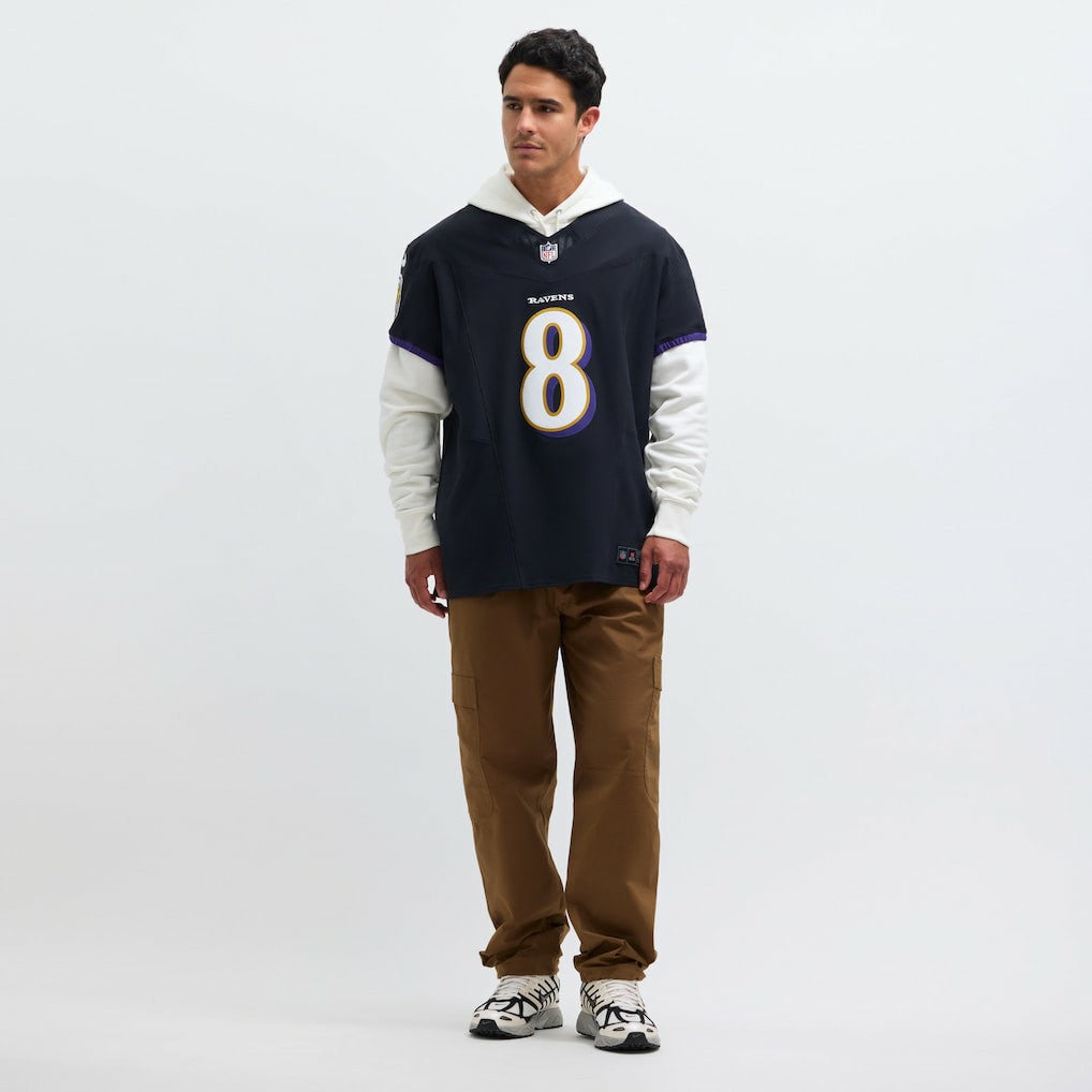 Lamar Jackson Baltimore Ravens Alternate Vapor F.U.S.E. Elite Jersey Black