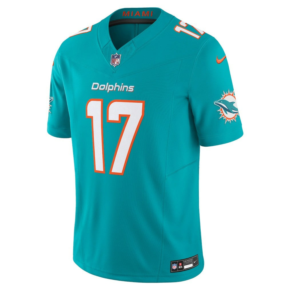 Jaylen Waddle Miami Dolphins Vapor F.U.S.E. Limited Jersey Aqua