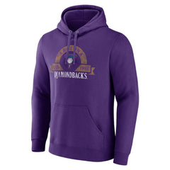 Arizona Diamondbacks Majestic Utility Pullover Hoodie - Purple Hoodies