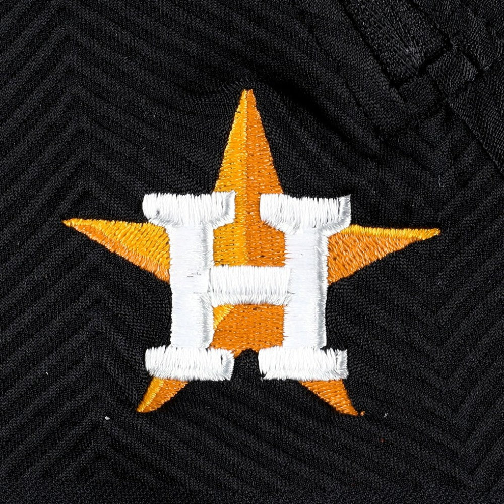 Houston Astros Levelwear Women's Verse Asymmetrical Raglan Tri-Blend Quarter-Zip Jacket - Black Jackets
