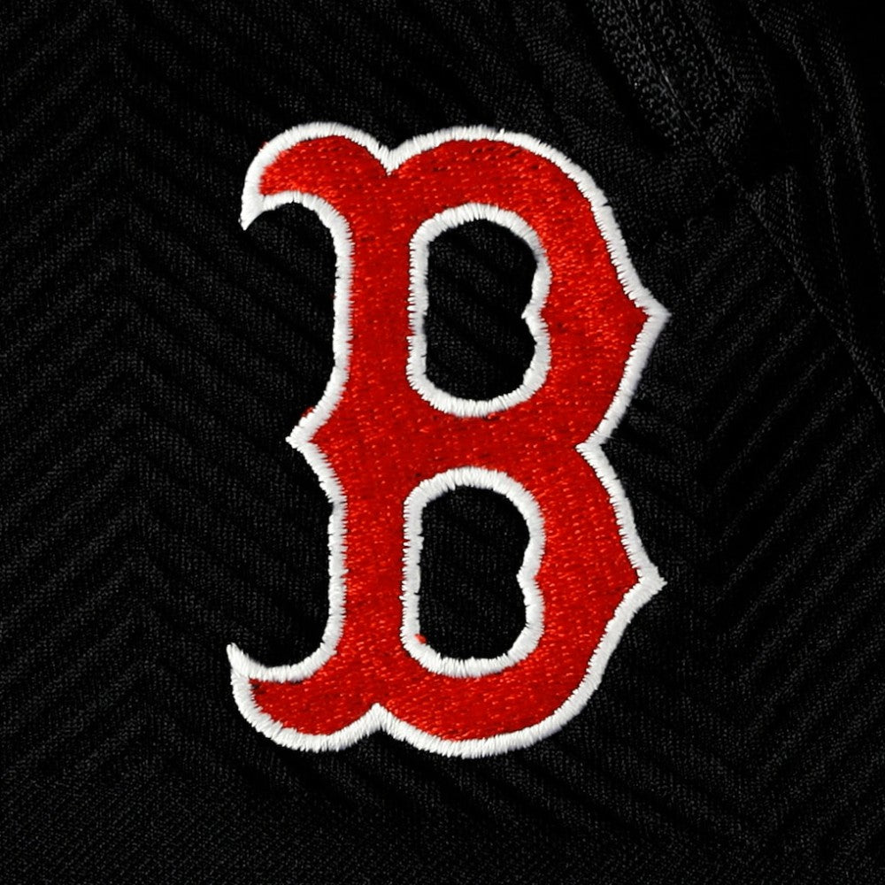Boston Red Sox Levelwear Women's Verse Asymmetrical Raglan Tri-Blend Quarter-Zip Jacket - Black Jackets
