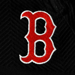 Boston Red Sox Levelwear Women's Verse Asymmetrical Raglan Tri-Blend Quarter-Zip Jacket - Black Jackets